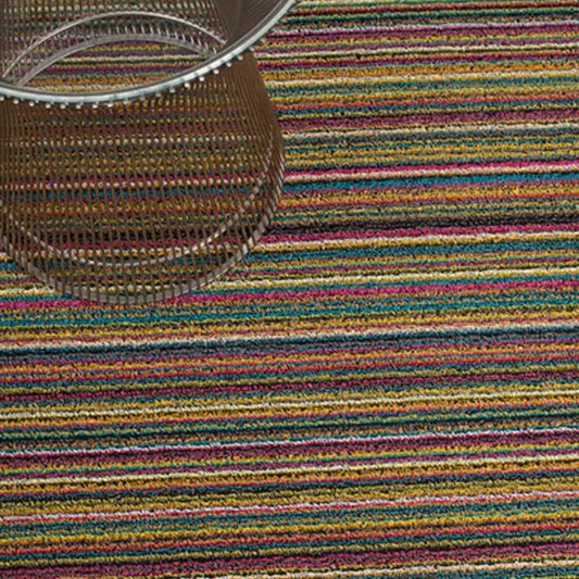 Chilewich Shag Skinny Stripe Runner, Bright Multi, 72"L x 24"W