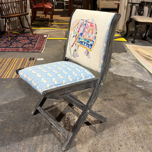 Anthropologie Kaneena Terai Folding Chair, 18.25"W x 21.5"D x 34"H