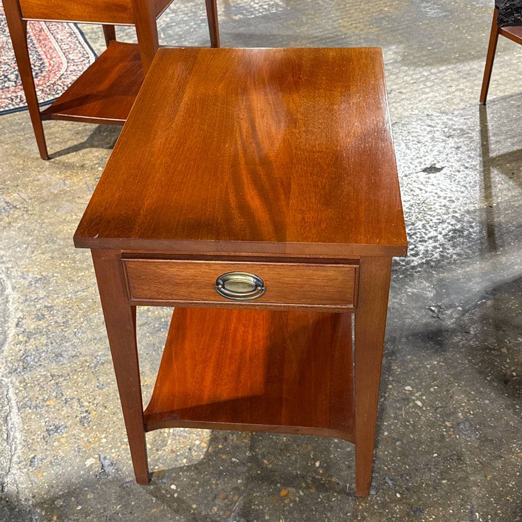 VTG (1969) Craftique side table, walnut, 26"W x 18"D x 23"H