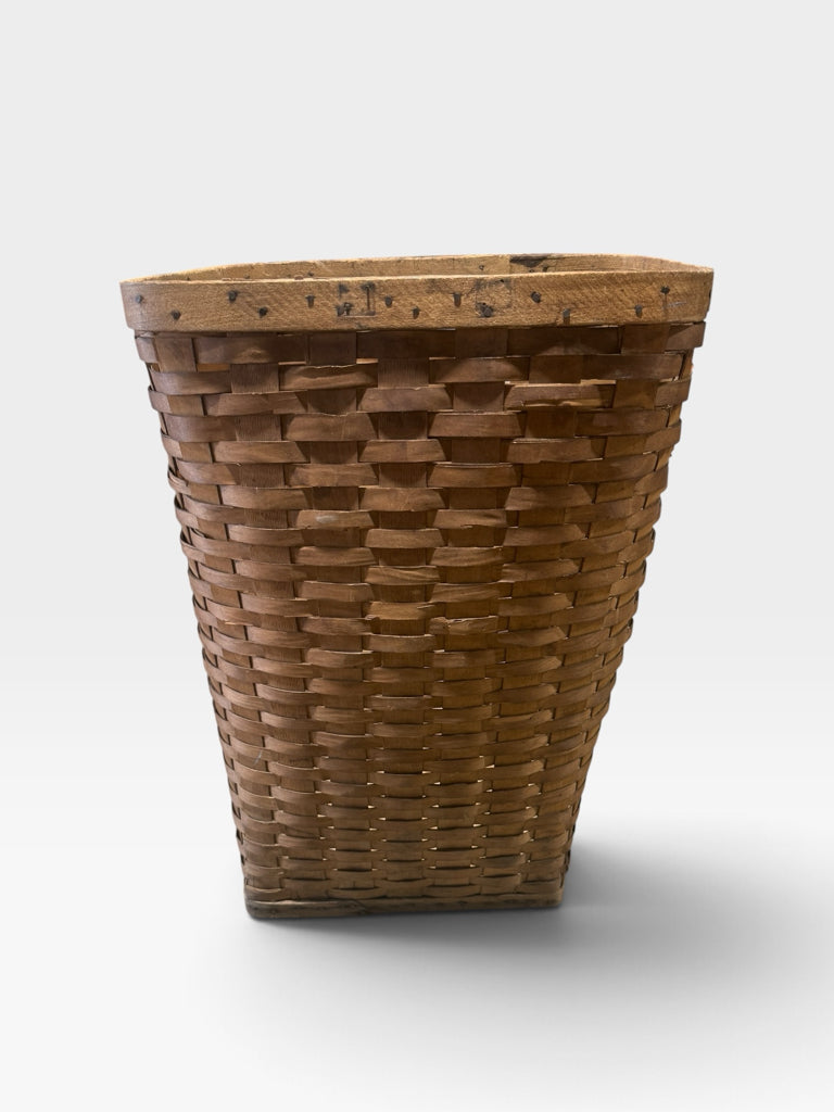 ATQ handwoven wood splint basket