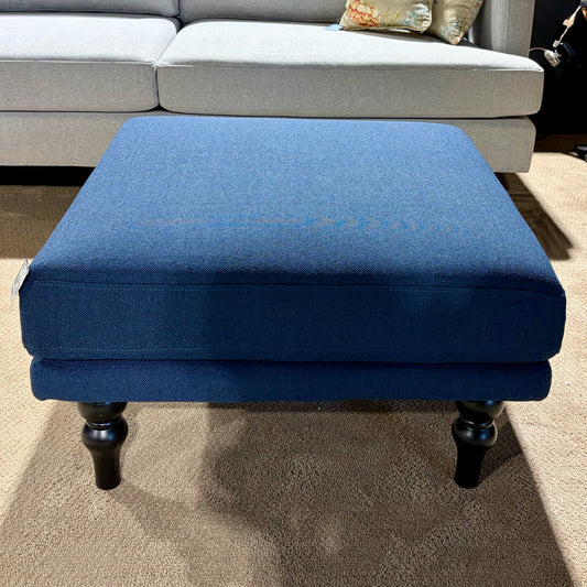 NEW Field Ottoman, Navy Blue, 29.5" W x 29.5" D x 16" H
