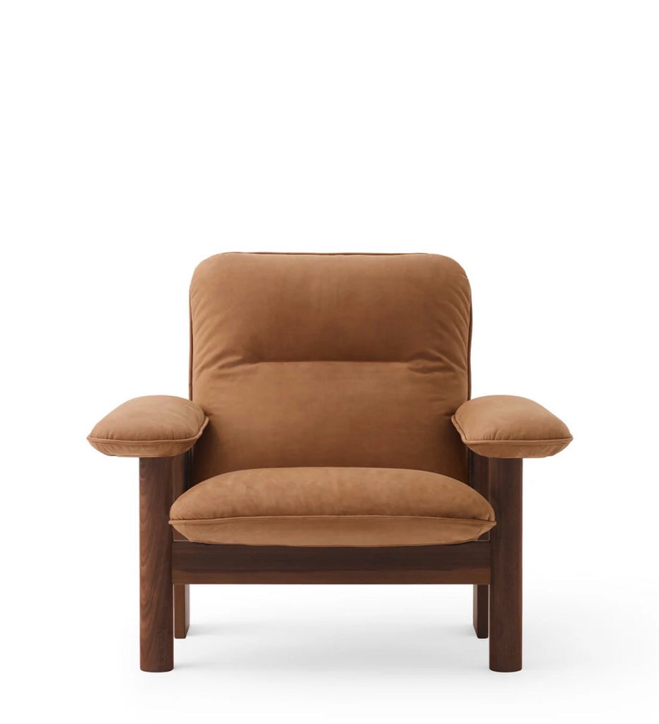 NEW Brasilia chair& ottoman, camel dune leather, 37.8"W x 33.1"D x 32.3"H