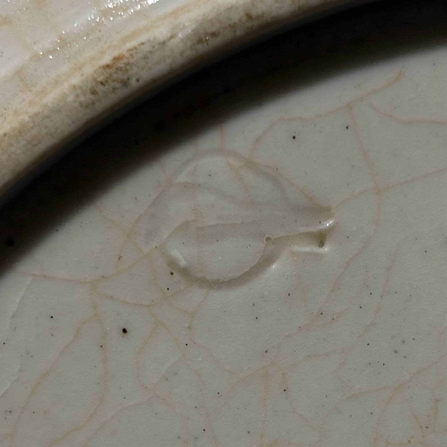 Vintage Dedham Pottery Bird in Orange Tree Plate, 10"Dia x 1"D