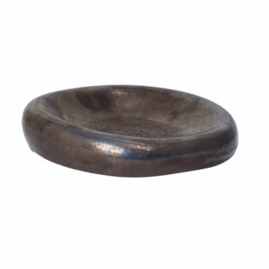 Ferm Bellure Bowl, Rustic Bronze, 6.9"W x 7"D x 1.7"H