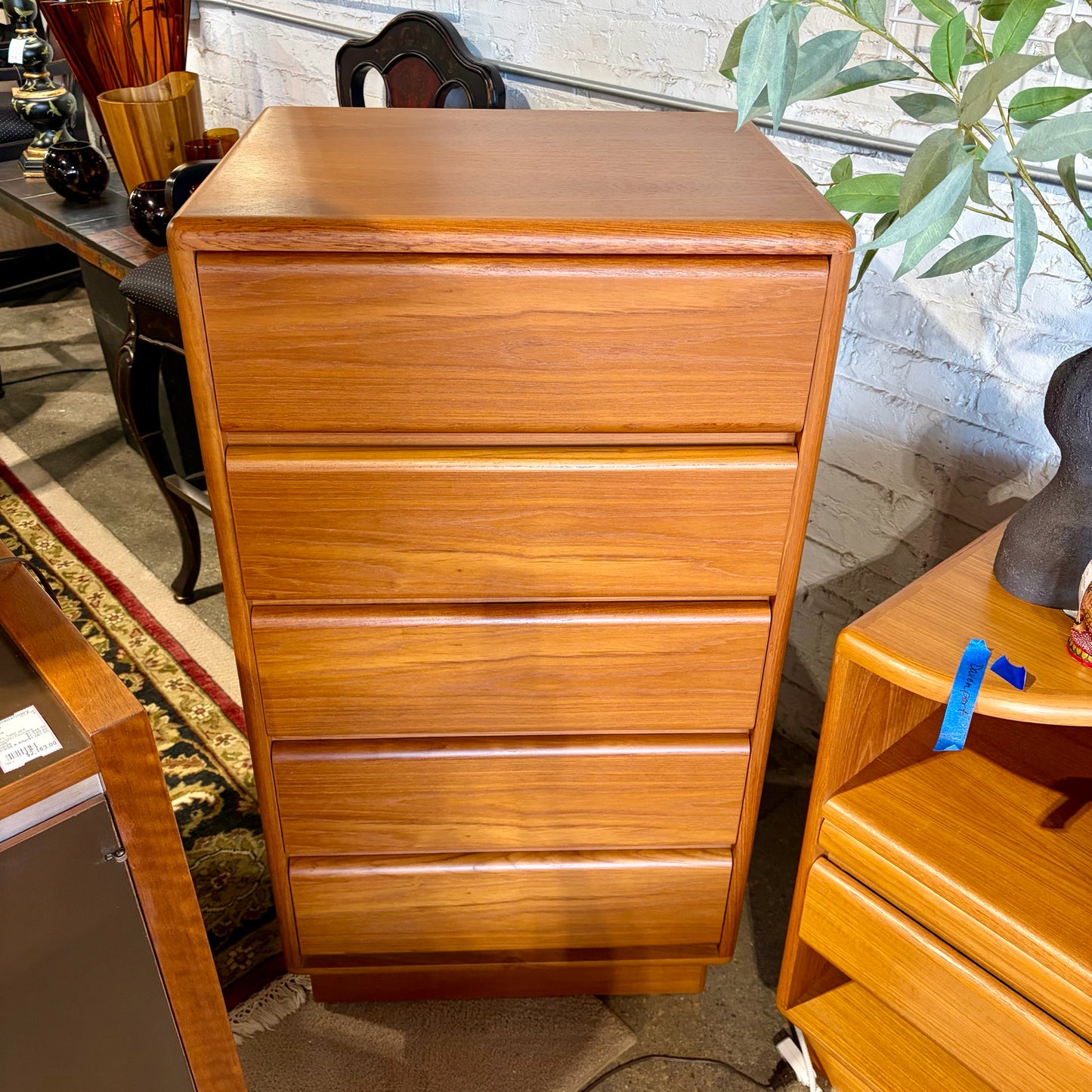 MCM Mobican Teak Chest, 24.5"W x 20"D x 45.25"H