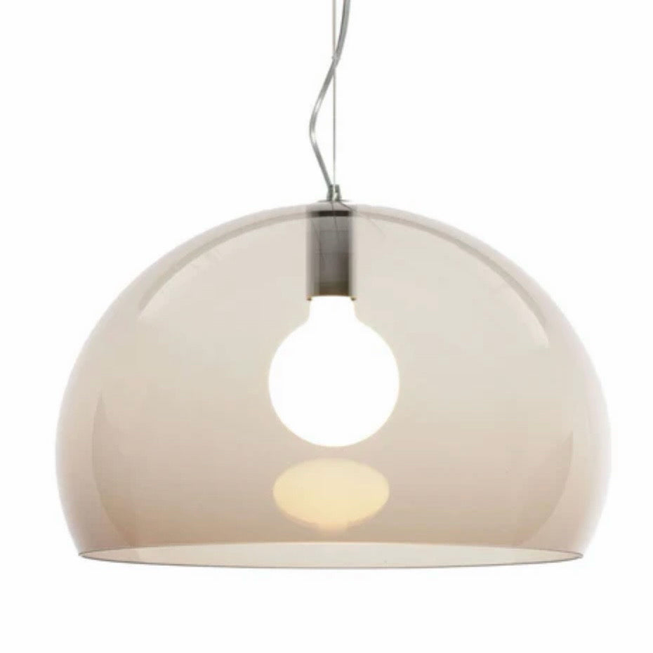 Kartell FL/Y Suspension Lamp, Cola, 20.5"Dia x 13"H