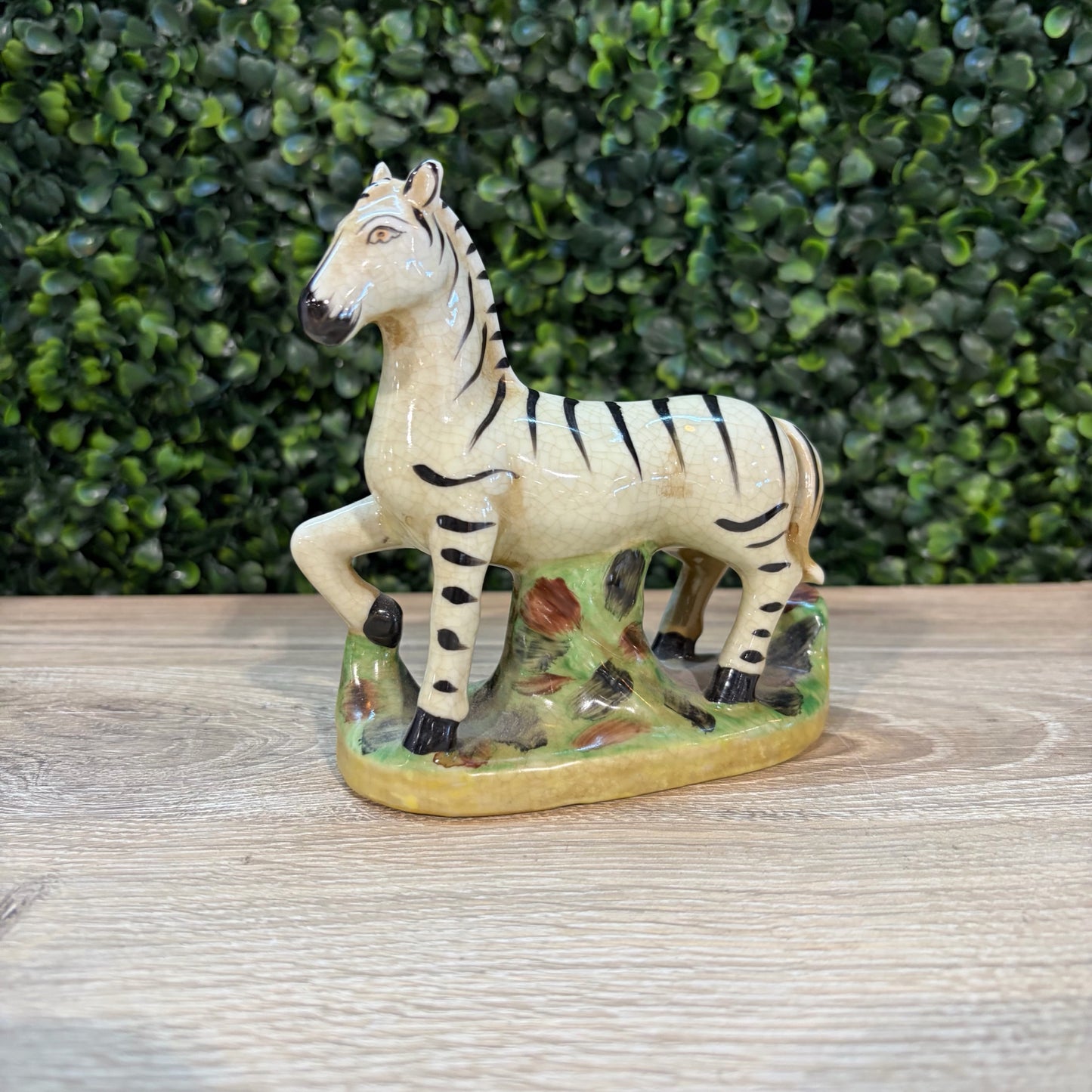 Staffordshire Zebra. 4"W x 2"D x 4.5"H