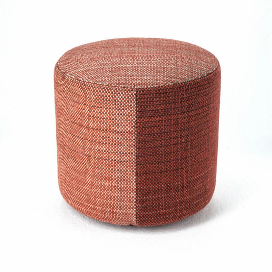 Shade Pouf, Peacoat/Terracotta