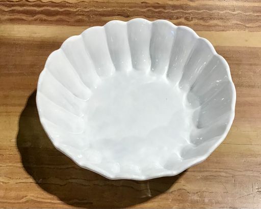 Vietri Pottery Bowl, white 10"x3.5"