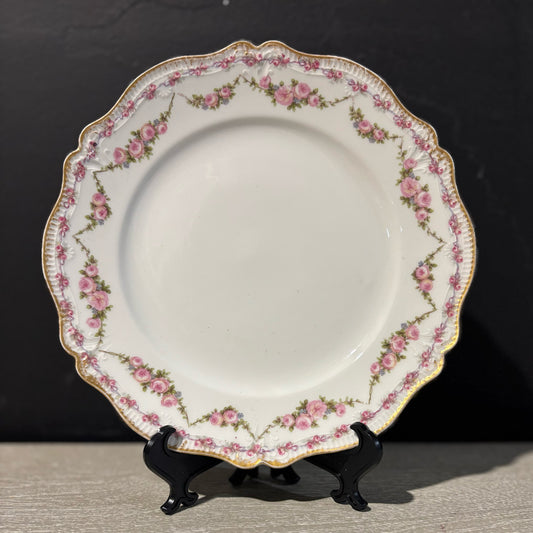 Vtg Haviland Limoges Porcelain Plate 9.5" D x 1" H