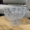 Footed Crystal Bowl 8"Wx6.75"H