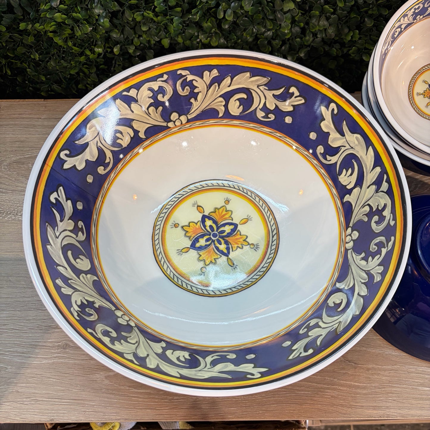Melamine Salad Bowl Set, 12"Dia x 4"H
