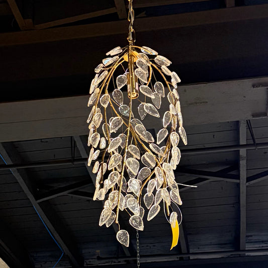 Currey & Company Banyan 1 Light Pendant, 8"Dia x 23"H (Max 97.5"H)