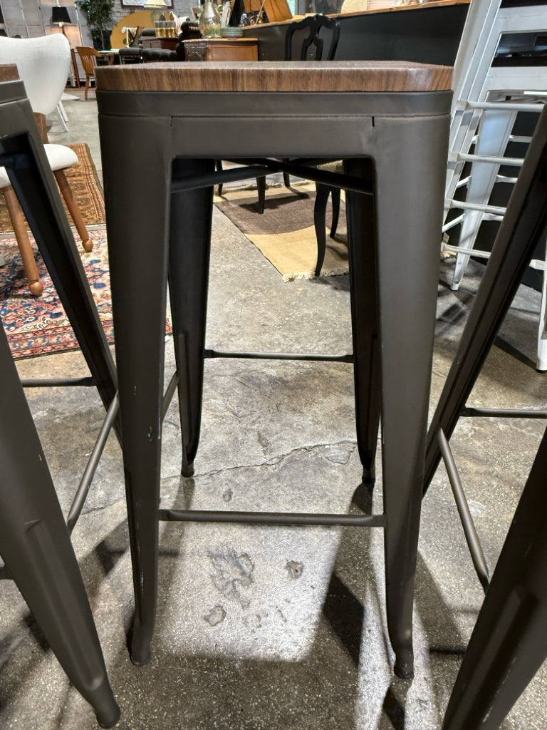 SET of 4 counter stools, 16"W x 16"D x 30"H