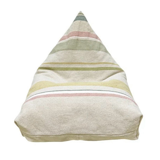 Lorena Canals Cleo Pouf, Multicolor, 22"W x 34"D x 22"H