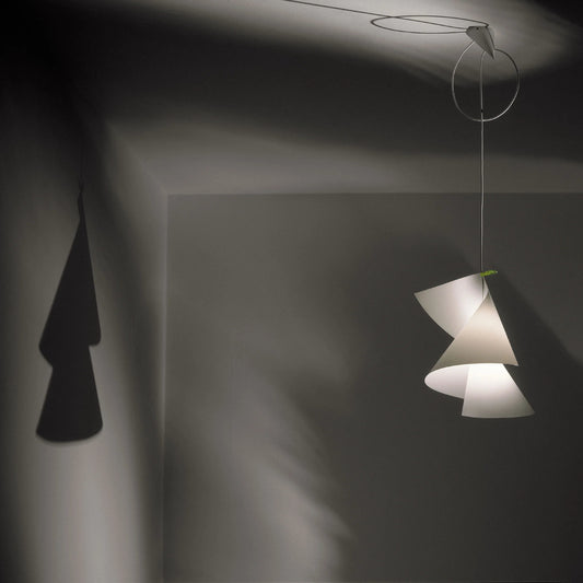 Ingo Maurer Willydilly Pendant Light, White, 13.8" Dia x 19.7" H