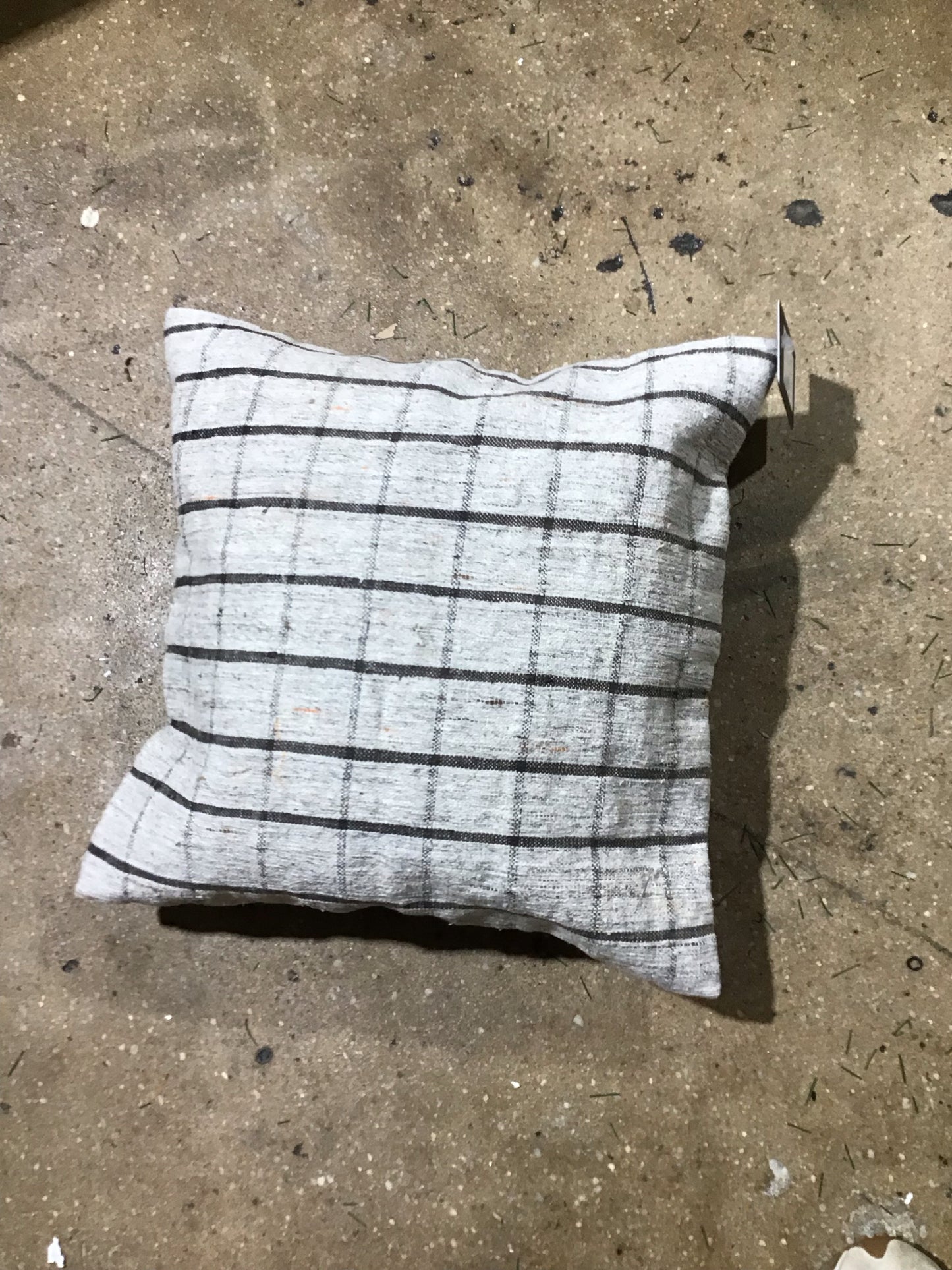 "One of a Kind" Pillow COVER ONLY Windowpane 18"L x 18" W