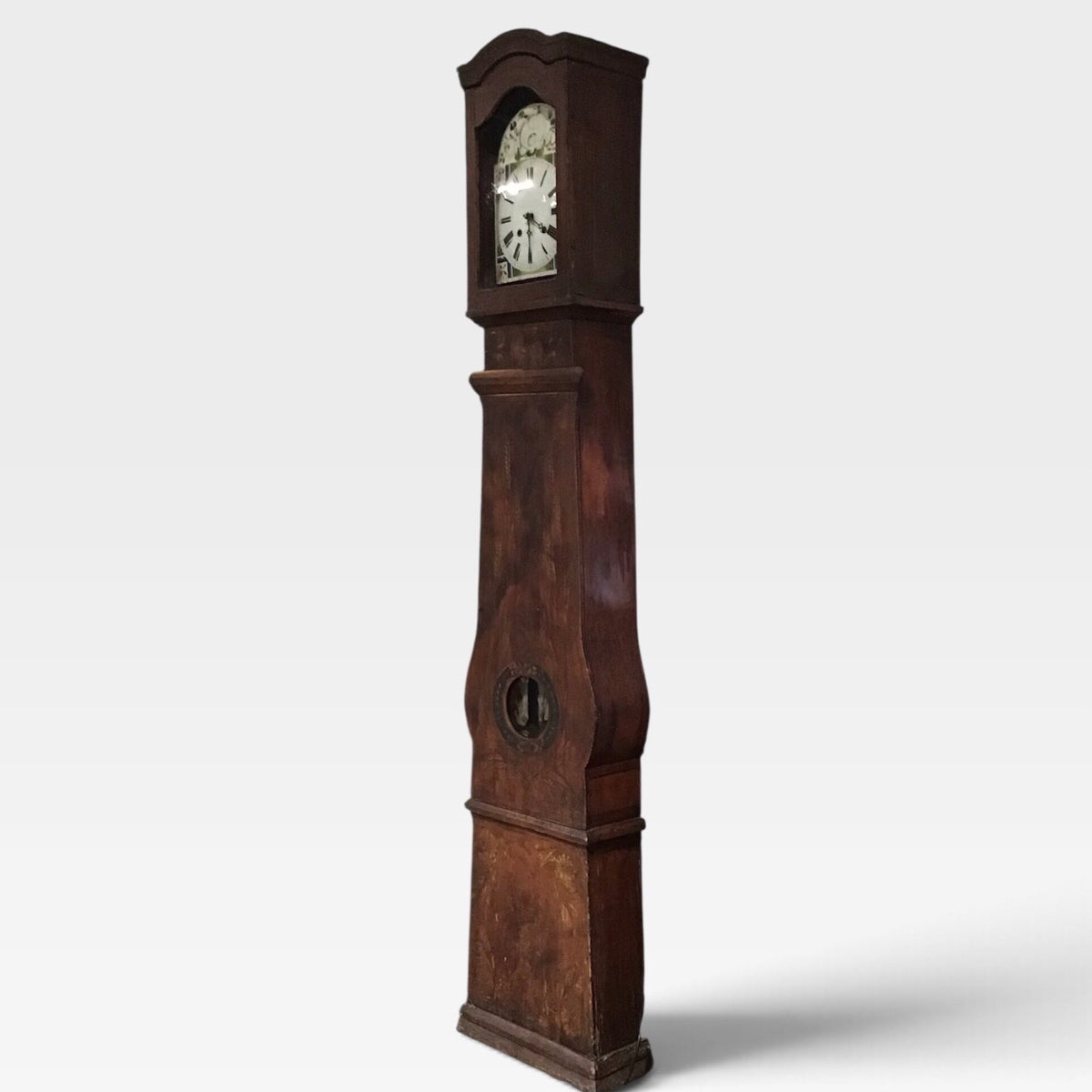 ATQ English/Scottish Longcase clock, c. 1820, decorative only, 17"W x 8"D 88"H