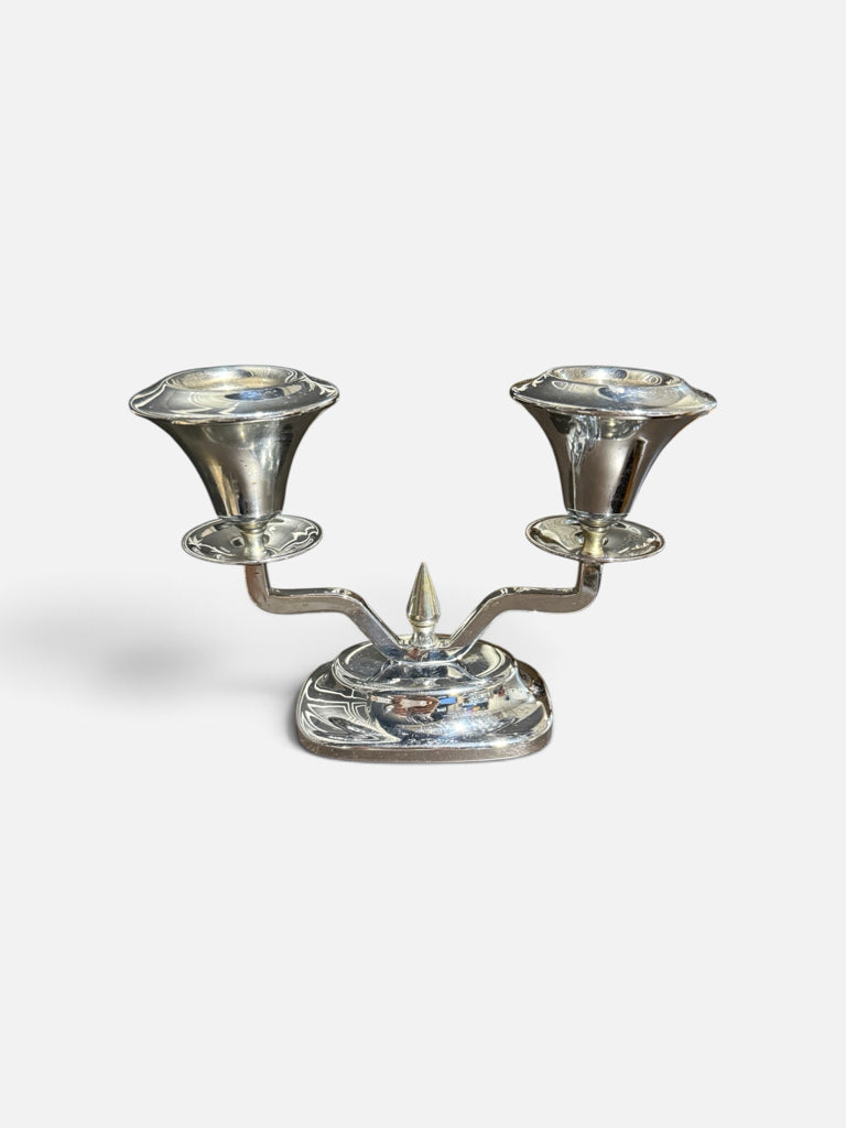 PAIR of VTG Farberware candlesticks, 6.25"H x 2.5"W