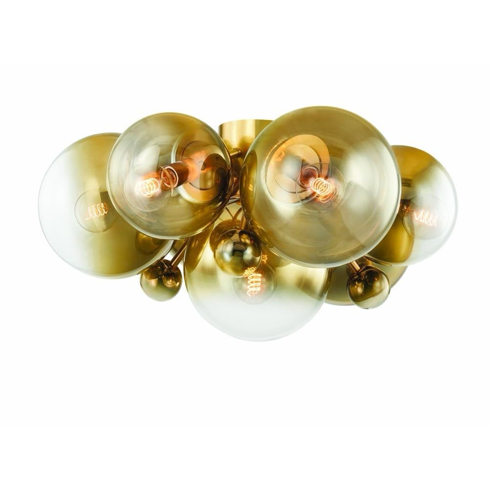 Kyoto 7 Light Flush Mount Ceiling Light, Corbett Lighting, 27.75" W x 14.75" H