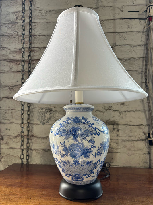 Blue & White Ginger Jar Lamp 15" W x 15" D x 23.5" H