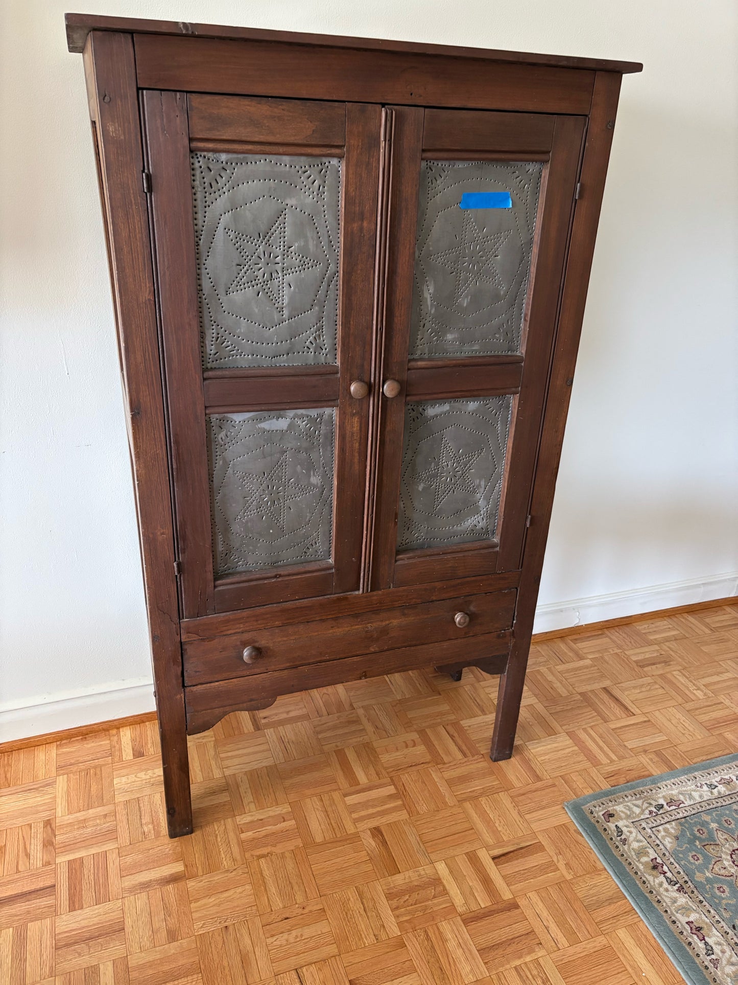 Punched Tin Pie Safe 34"W x 16"D x 58"H