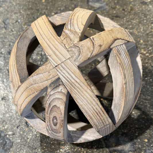 Coastal geometric accent sphere