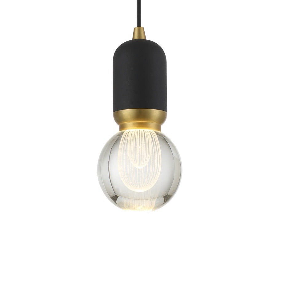 Mixed Up LED Mini Pendant Light, 4" Dia x 8.75"H,( Hang H. 14.25-130.25)