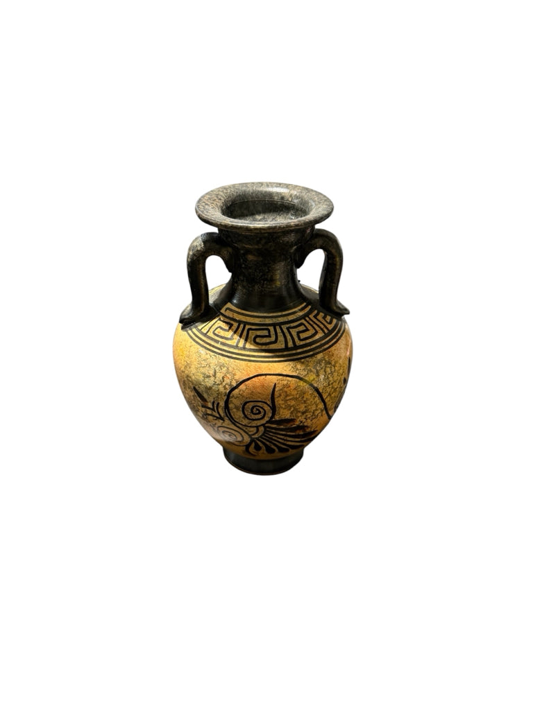 Grecian souvenir vase, small, 5"H