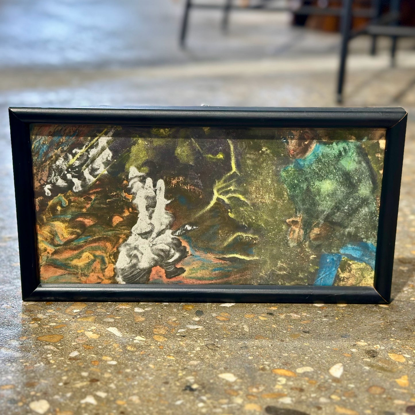 Framed Abstract by Larry L. McGraw (d. 2024), Williamsburg, VA, 6.75" x 12.75"