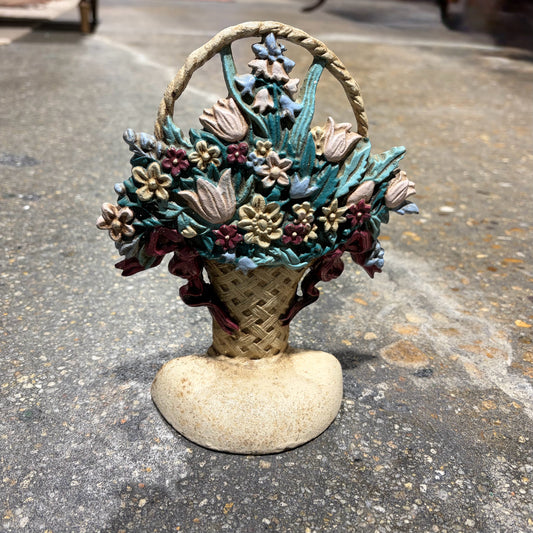 Vintage Cast Iron Doorstop, 8.25"H x 7"W x 2.25"D