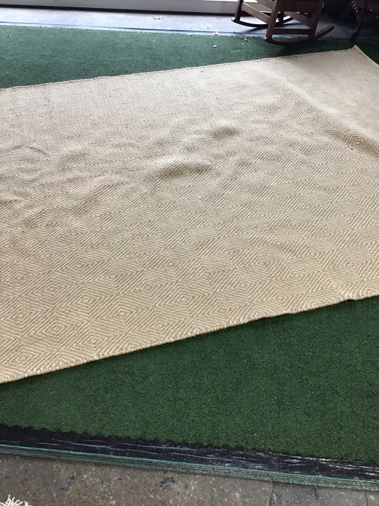 Natural Fiber Diamond Pattern Rug 11'x7'9"