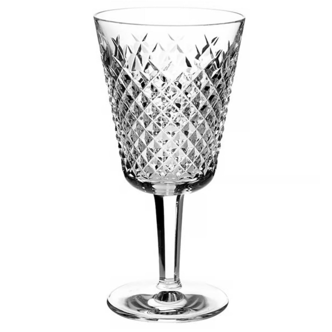 Set of 8 Waterford Alana Water Goblets, 7"H x 3"Dia