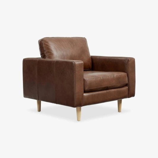 NEW Hewitt Occasional Armchair, Cognac Leather