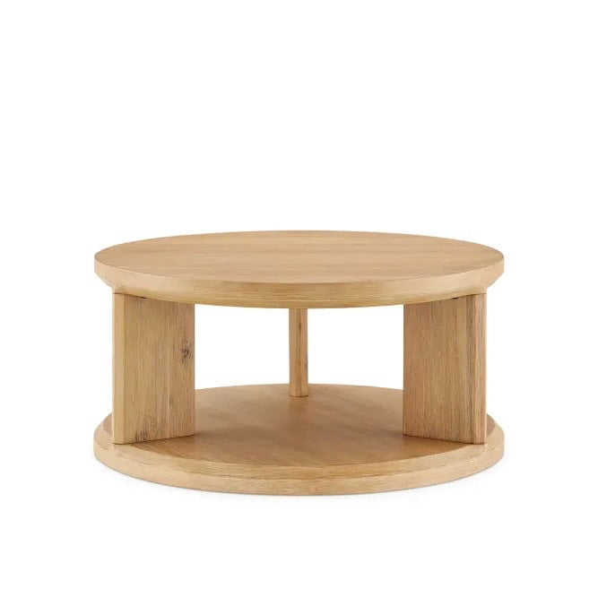 NEW Casa Round Coffee Table, Acacia, 33.5" W x 33.5" D x 15.7" H