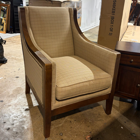 Nailhead Club Chair, 28"W x 35"D x 38"H