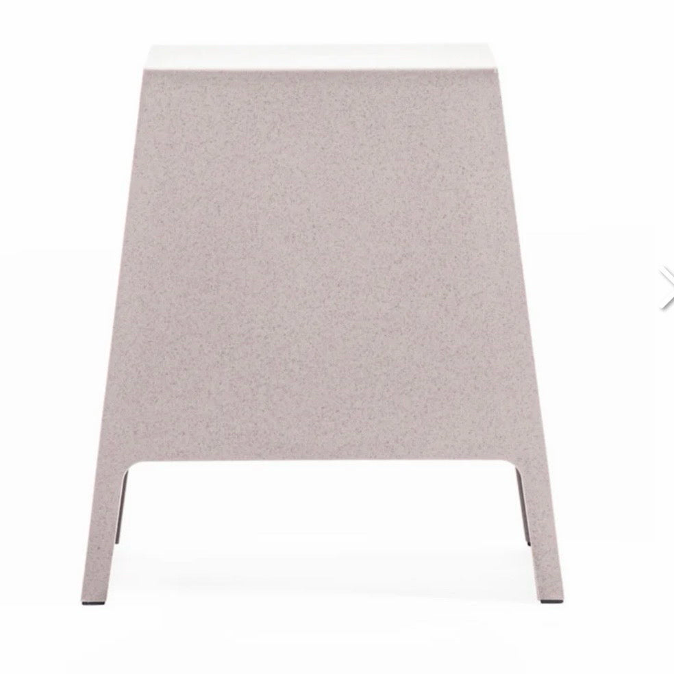 Tomo Side Table, Eco Light Brown, 11"W x 16"D x 18"H