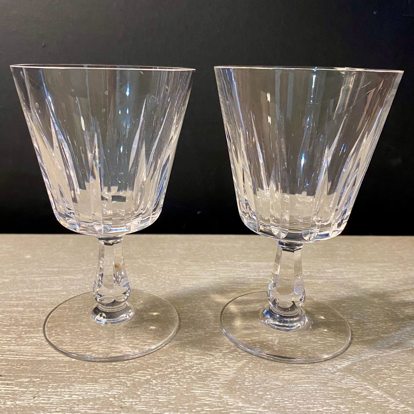 Set of 5 Cristal D"Arques Cordial, 4.5"H 3"D