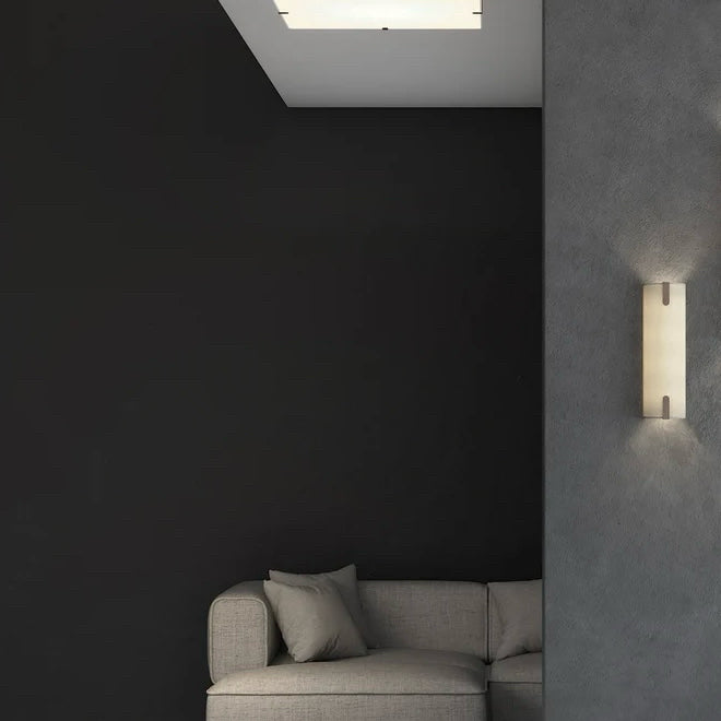 NIB 2Modern Astro Elba 400 Wall Sconce, Putty Fabric, 4.9" W x 3.9" D x 15.75" H