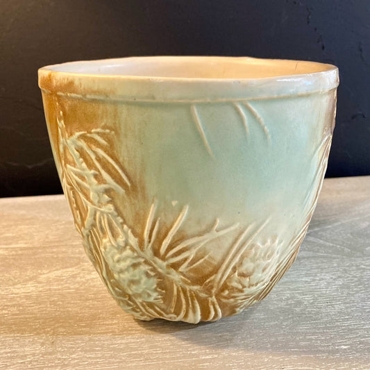 McCoy Pottery, Pine Cone, 7.25"D x 6.25"H