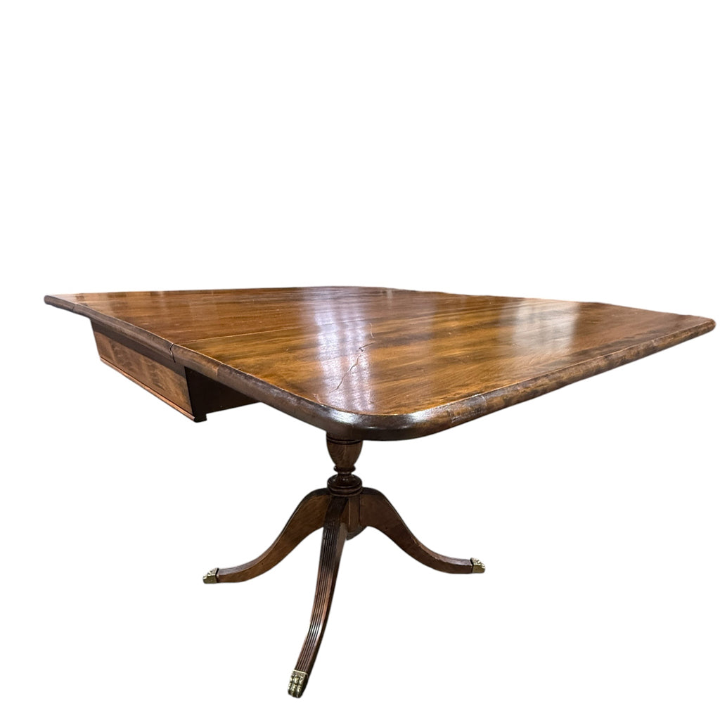VTG Drop Leaf Table w/drawer, 46"W x 37"D x 30"H