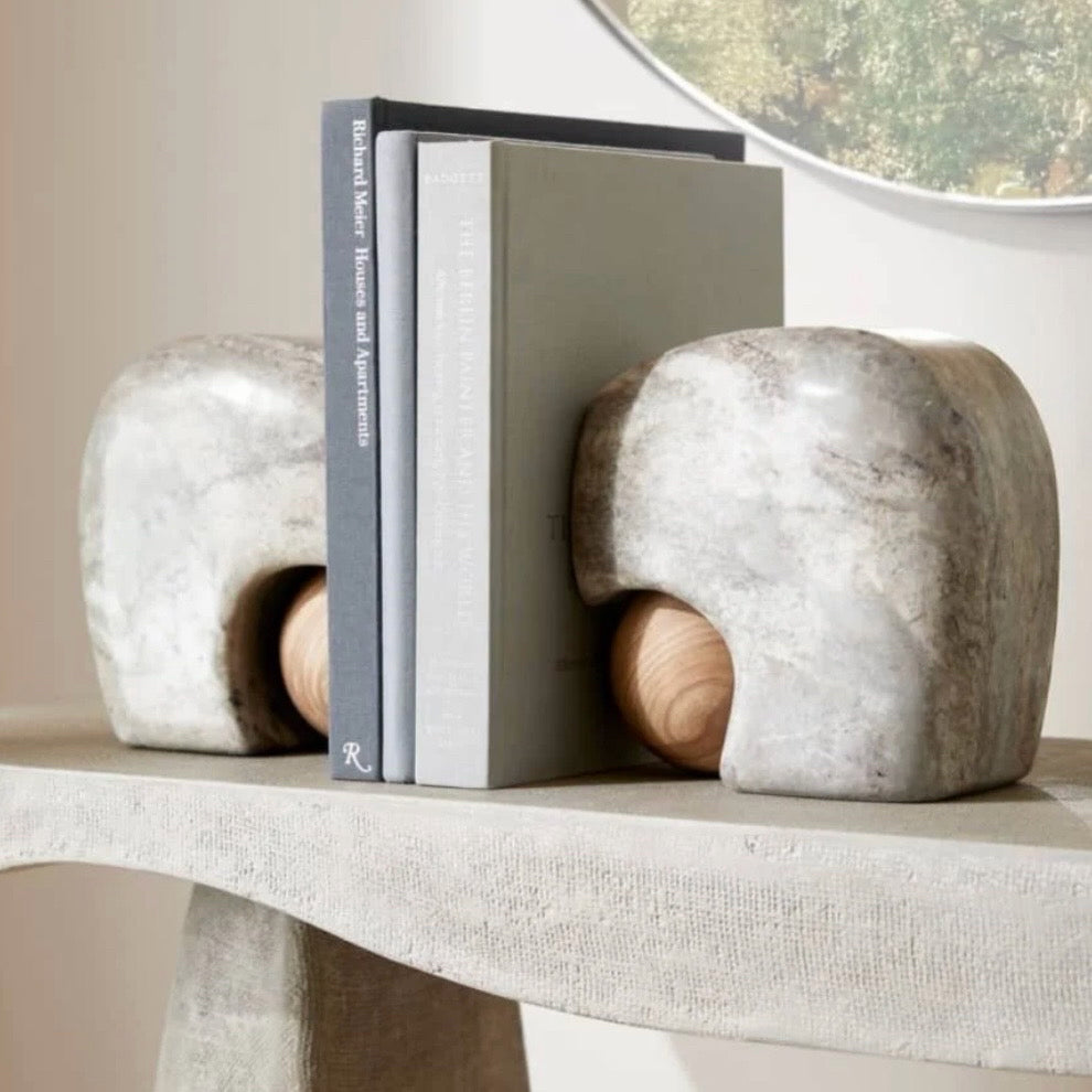 Melt Bookend (Set of 2), Arteriors, 8"W x 4.5"D x 8"H