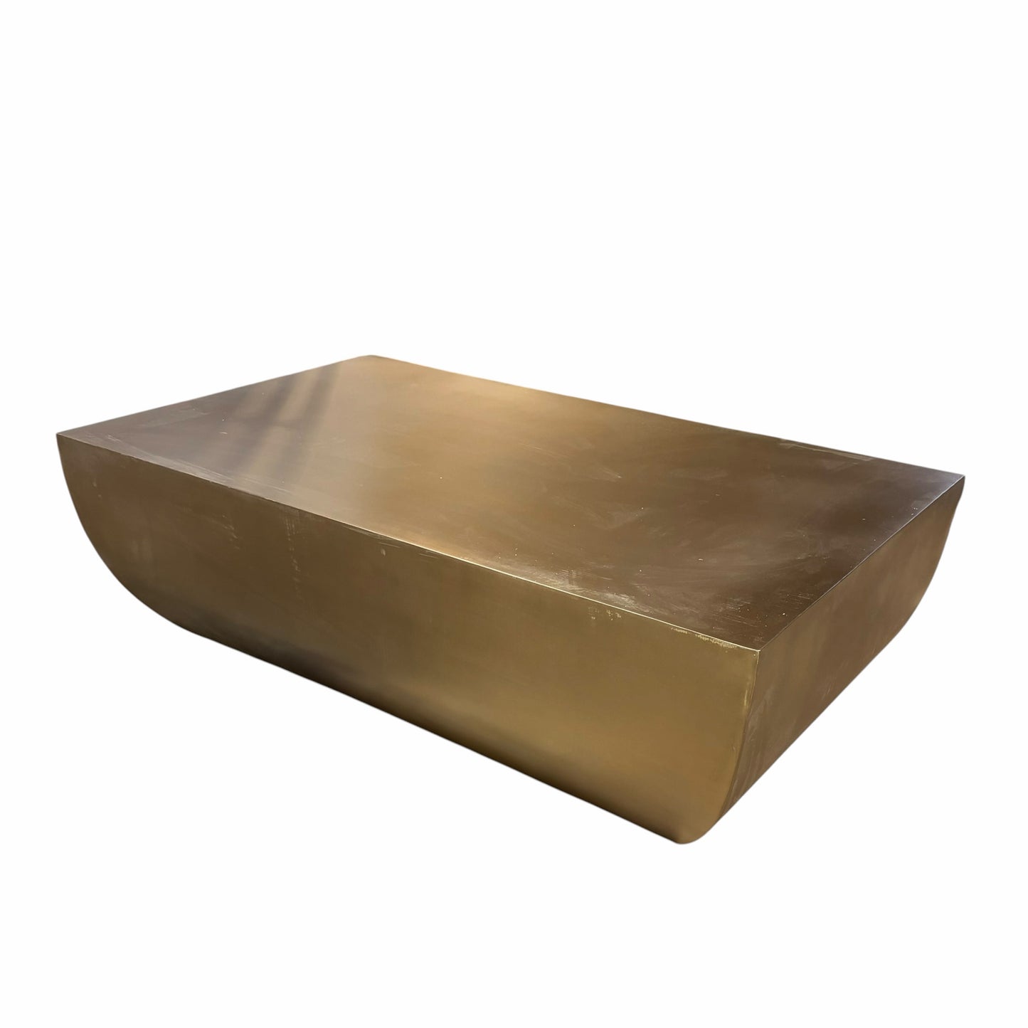 Caroline Coffee Table, AS IS,  Antique Brass, 49.5"W x 30"L x 15"H