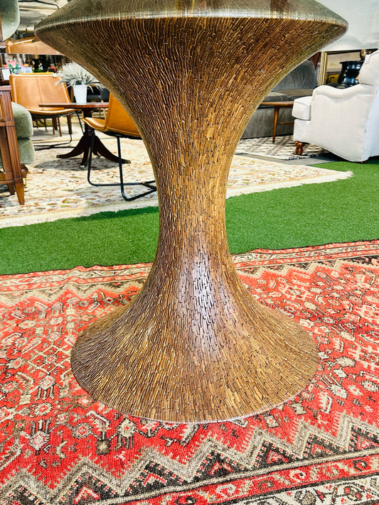 Vintage (70's) coconut shell tulip base, RARE, 60"dia x 29"H