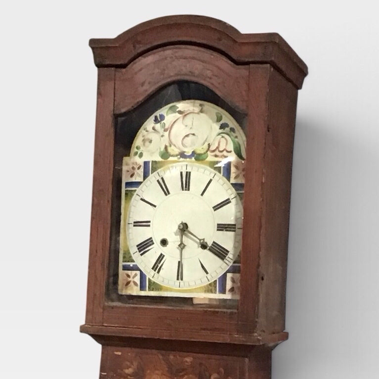 ATQ English/Scottish Longcase clock, c. 1820, decorative only, 17"W x 8"D 88"H