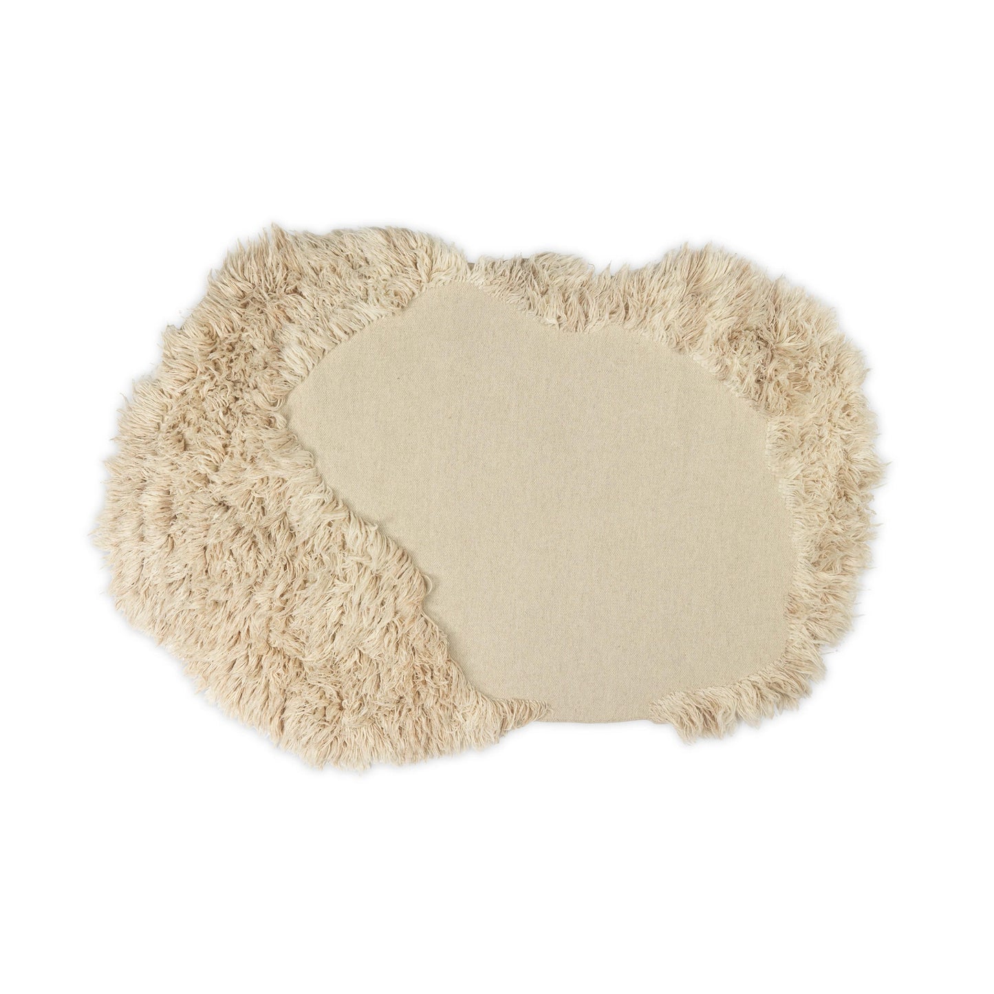 Ferm Living Norte Rug, Natural Wool, 78.7" L x 59.1" W x 3.1" H