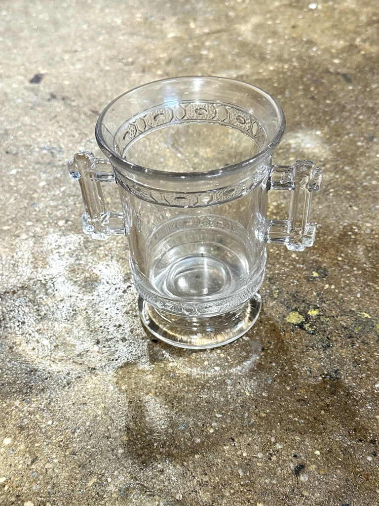 Cut Glass Vase 3"W x 5"H x 3"D