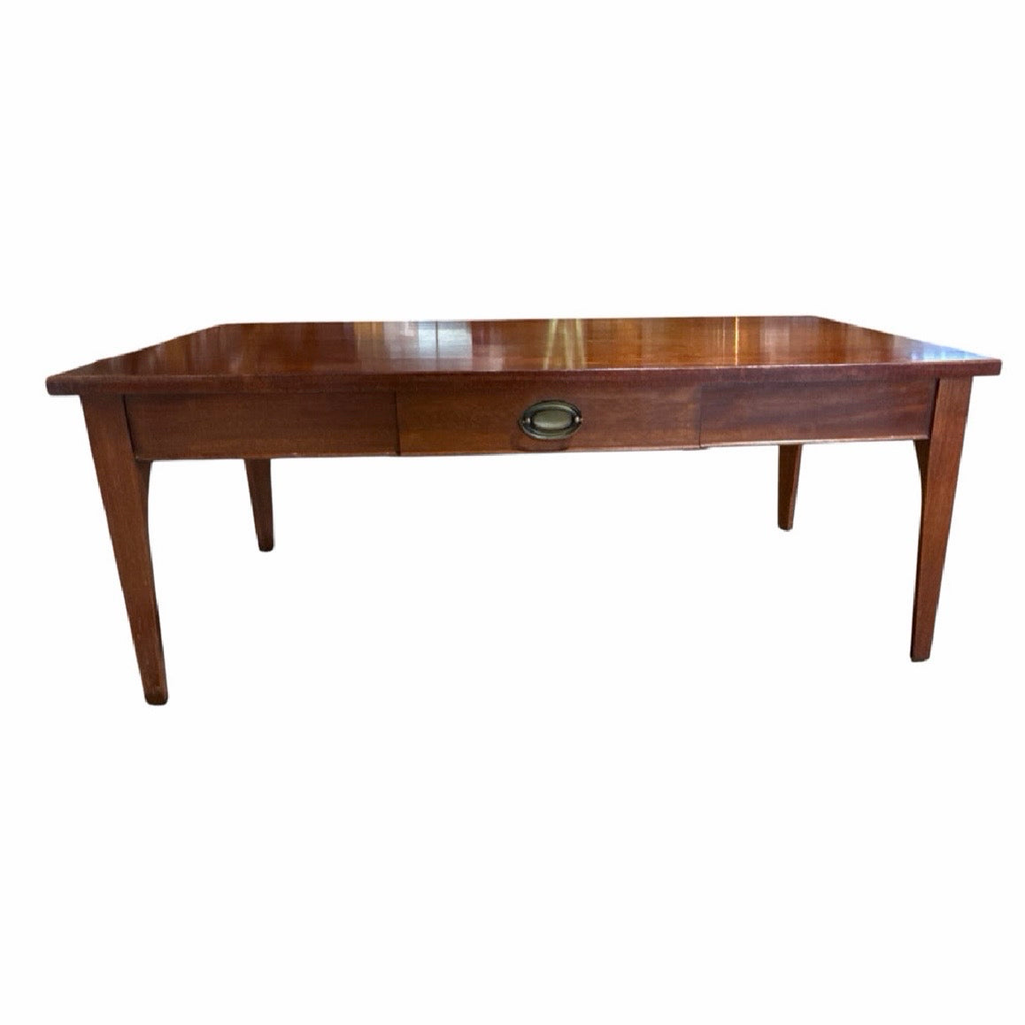 VTG (1969) Craftique solid walnut coffee table, 42"W x 21"D x 16.5"H