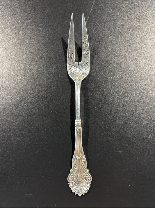 Sterling Silver Fork, Corinthian by John Polamus 6.25" L x .75" W x 1" H