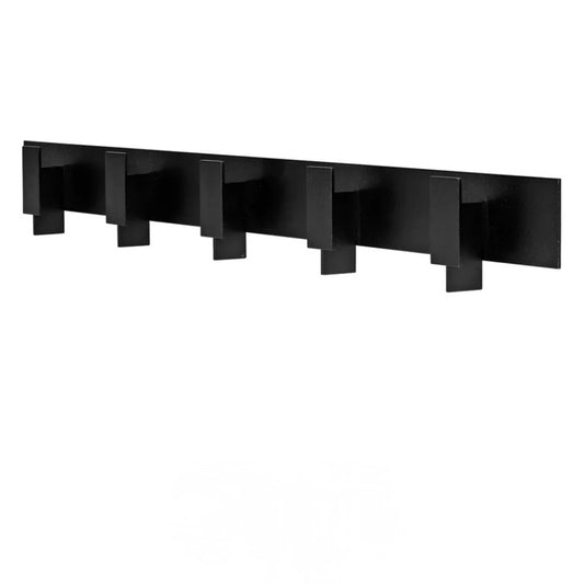 Lager Coat Rack, Black  Aluminum,  29.5" W x 1.9" D x 3.9" H